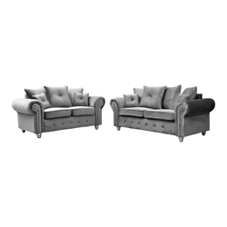Ashwin Plush Velvet Sofa – Corner, 2 & 3 Seater, Thick Foam Cushions, Modern Luxury Sofa