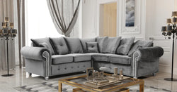 Ashwin Plush Velvet Sofa – Corner, 2 & 3 Seater, Thick Foam Cushions, Modern Luxury Sofa