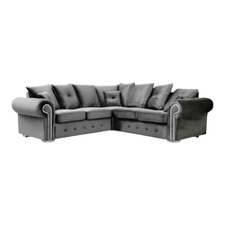 Ashwin Plush Velvet Sofa – Corner, 2 & 3 Seater, Thick Foam Cushions, Modern Luxury Sofa