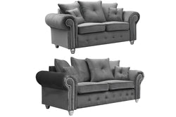 Ashwin Plush Velvet Sofa – Corner, 2 & 3 Seater, Thick Foam Cushions, Modern Luxury Sofa