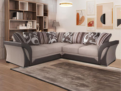 Shannon Chenille Sofa – 2 & 3 Seater, Snake Pattern Fabric, Scatter Back Cushions, Two-Tone Design